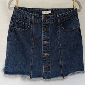 Forever 21 Distressed‎ Denim Skirt